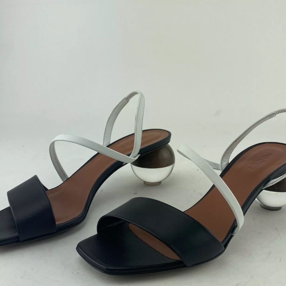NEOUS Leather Sandas With Ball Heel